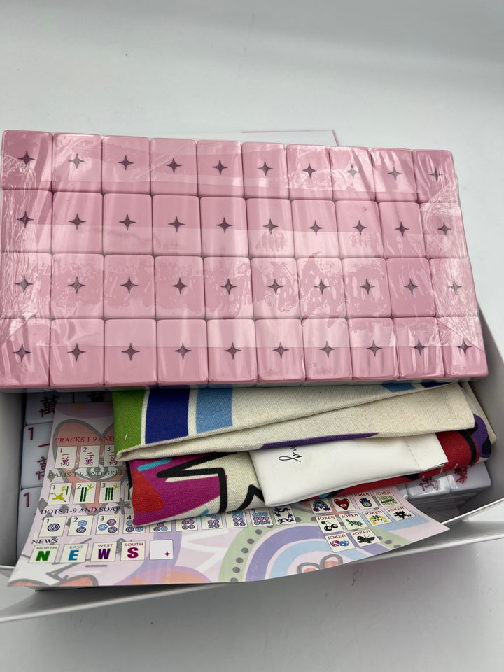 ODD LOTS LESS THAN PERFECT - LUCKY CHARMS XL MEGA PETAL PINK IN BOX WITH TILE BAG