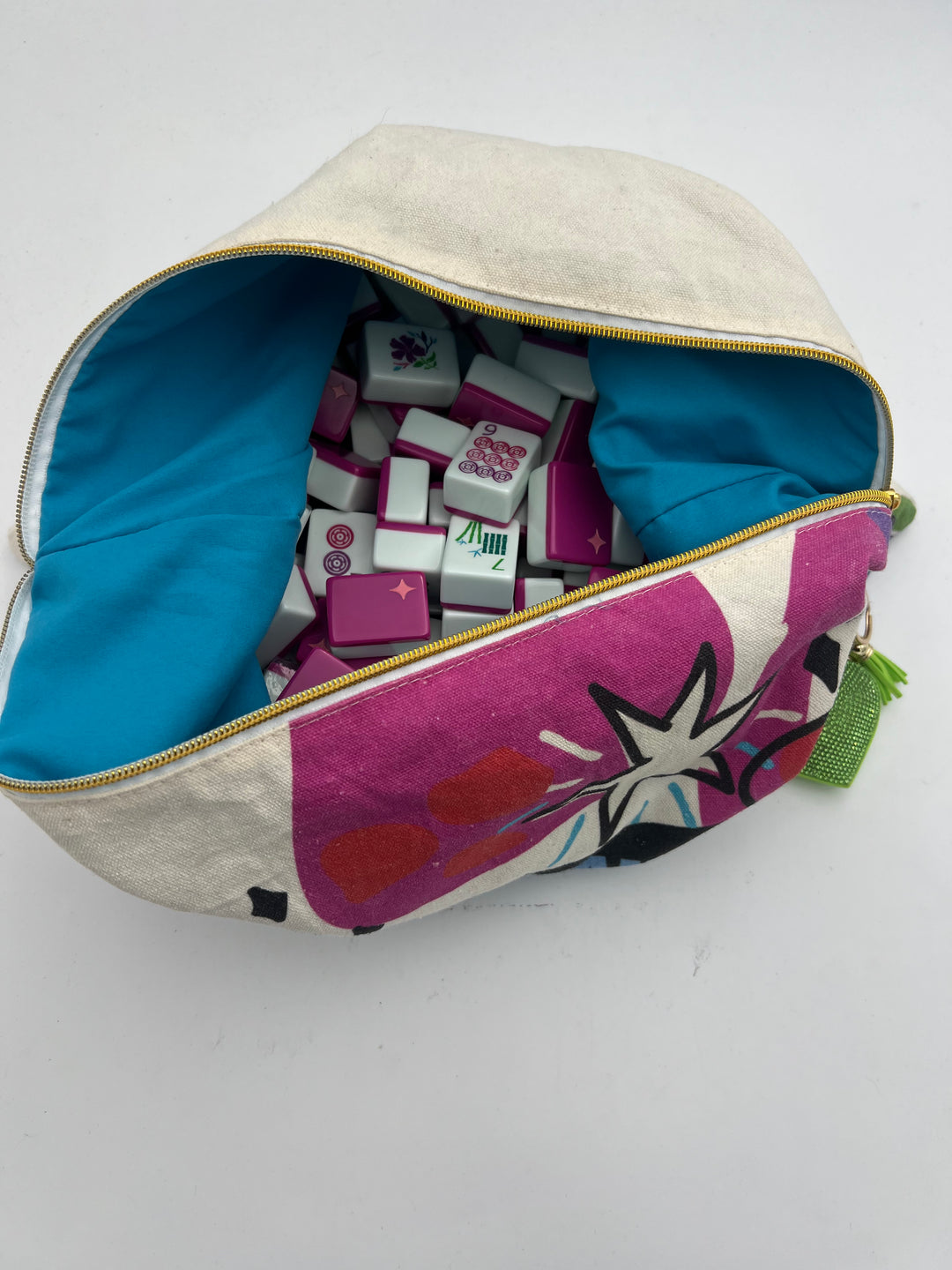 ODD LOTS LESS THAN PERFECT - LUCKY CHARMS XL MEGA HOT PINK (DIAMOND IN BACK IN CORNER) WITH TILE BAG
