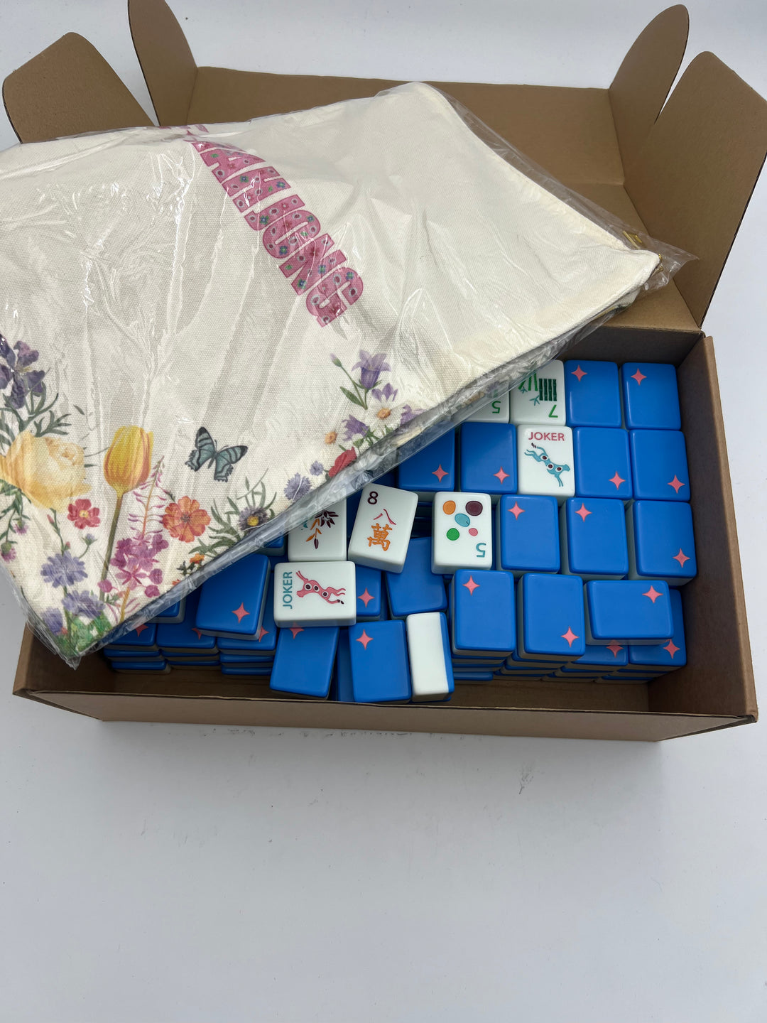 ODD LOTS LESS THAN PERFECT - SPRINGTIME SAFARI ELECTRIC BLUE WITH TILE BAG