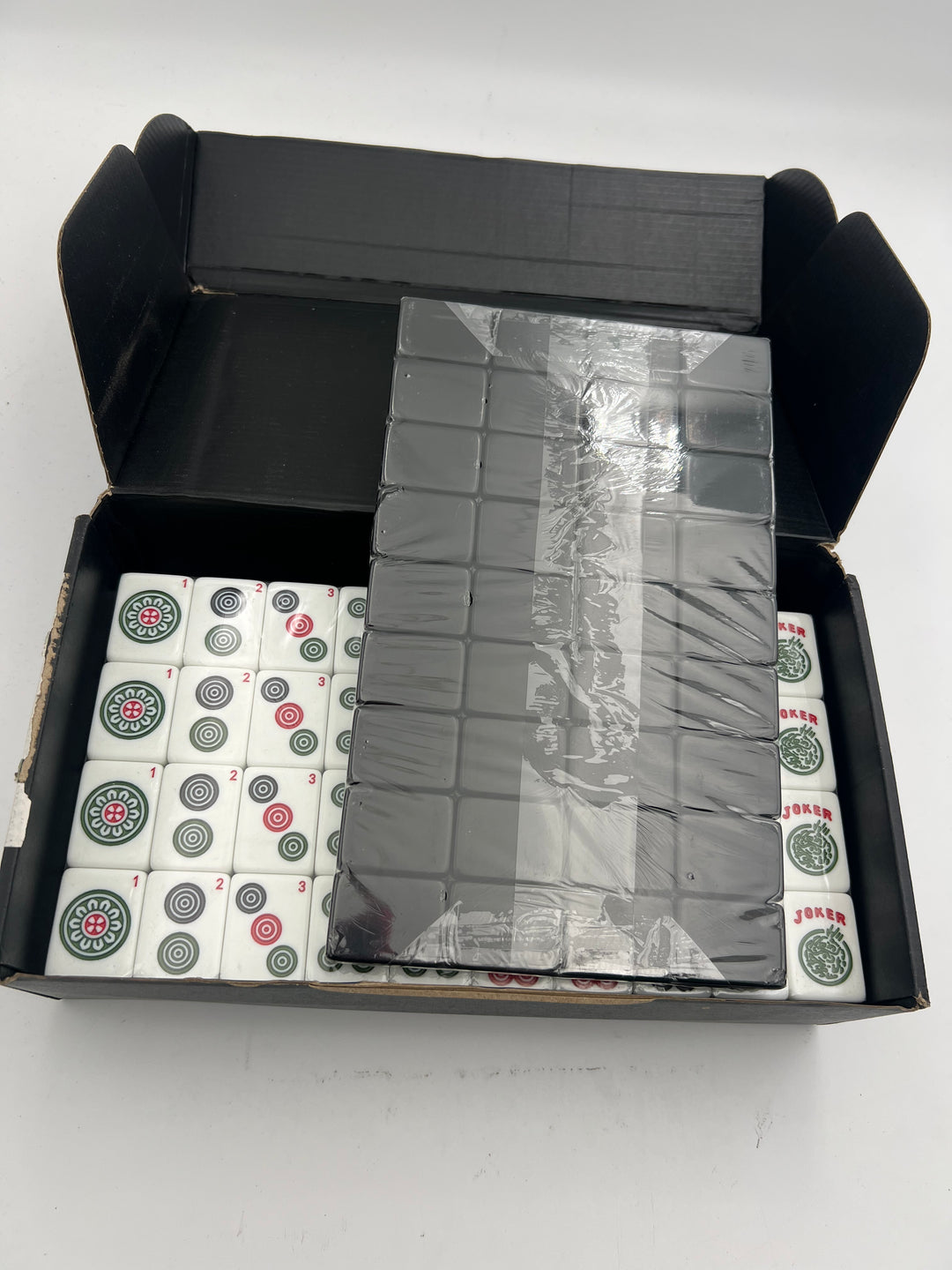 ODD LOTS LESS THAN PERFECT - TRADITIONAL SET OF XL MEGA TILES - BLACK - NO TILE BAG, NO BOX