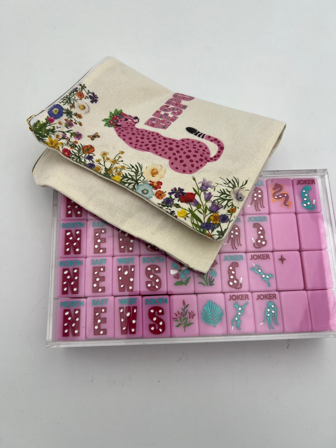ODD LOTS LESS THAN PERFECT - SPRINGTIME SAFARI PETAL PINK - WITH TILE BAG AND ACRYLIC BOX