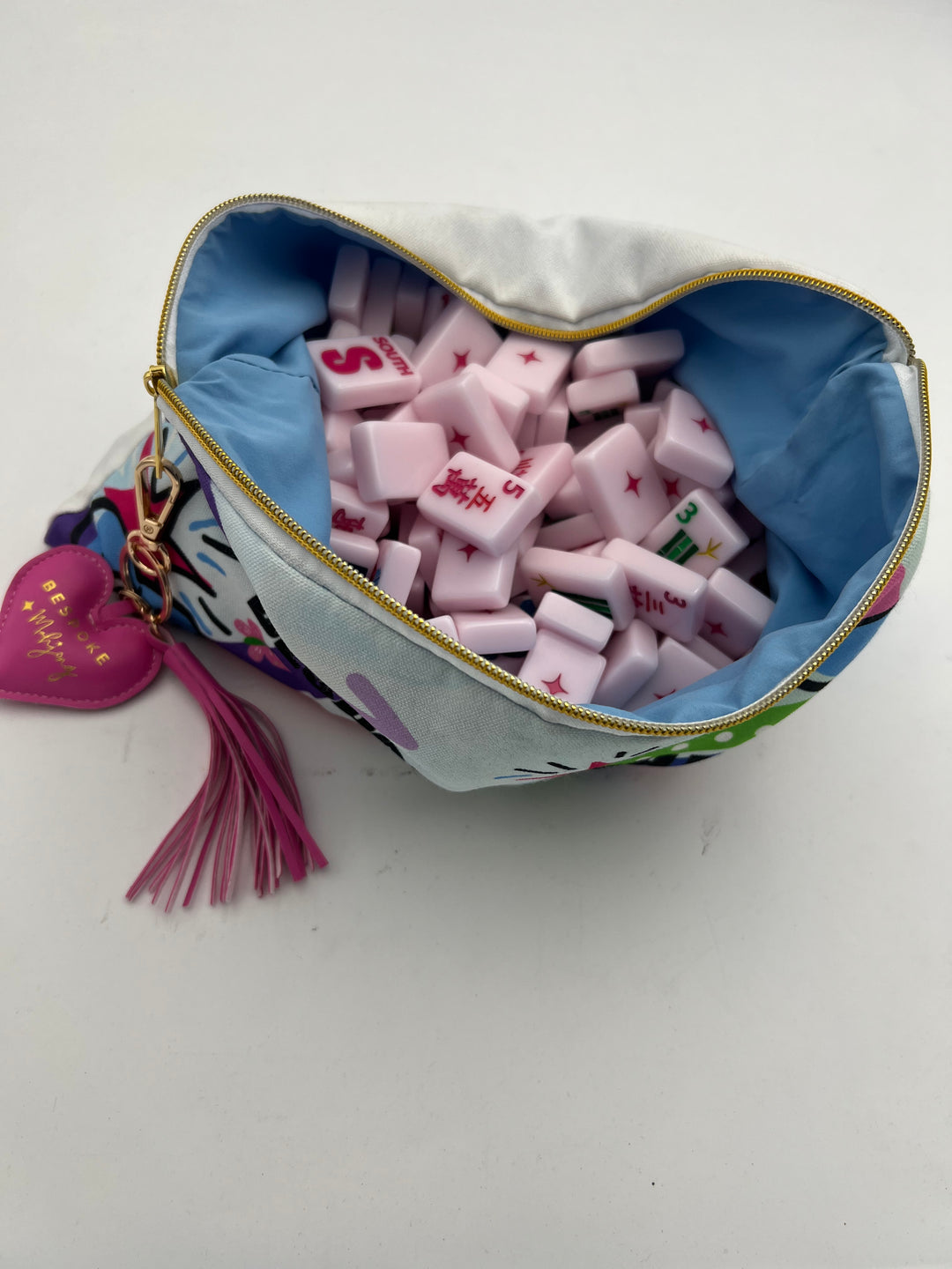 ODD LOTS LESS THAN PERFECT - MARSHMALLOW PINK LUCKY CHARMS AND TILE BAG