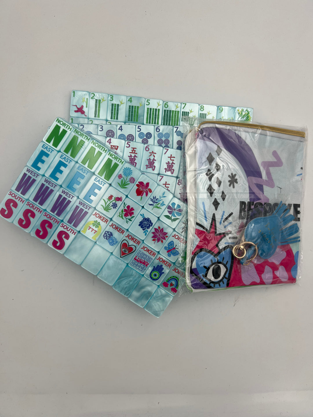 ODD LOTS LESS THAN PERFECT - LUCKY CHARMS IN HAMPTONS BLUE PEARL/ NO BOX/ INCLUDES TILE BAG