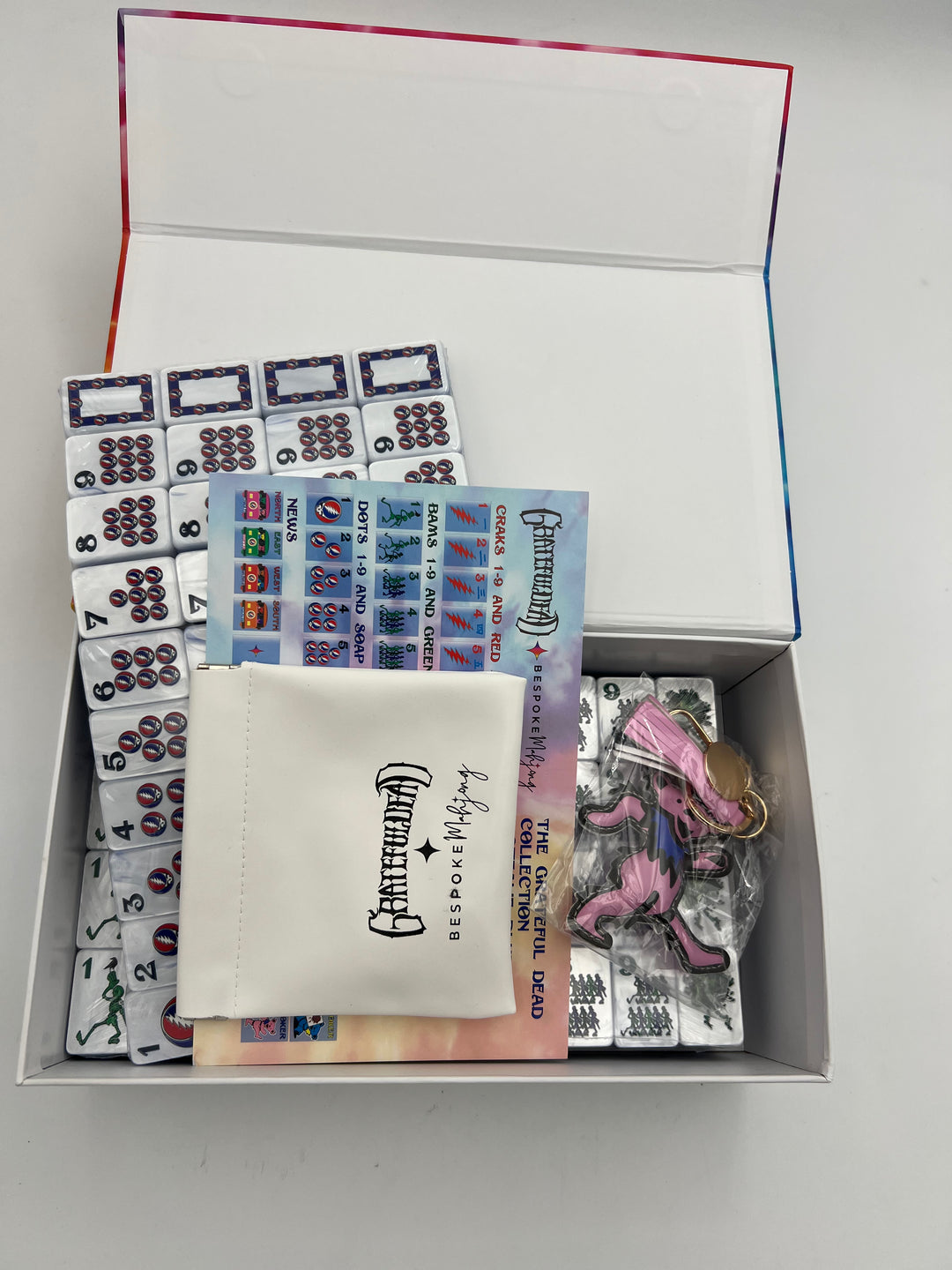 ODD LOTS LESS THAN PERFECT - GRATEFUL DEAD STEALIE BLUE WITH BOX AND NO TILE BAG