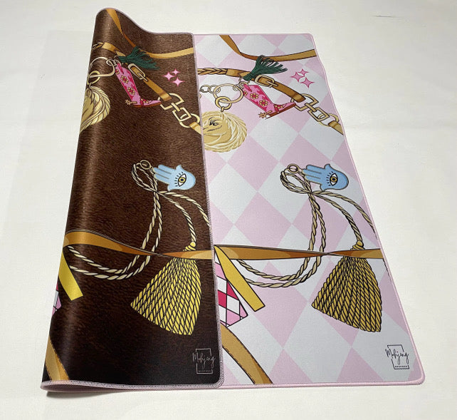 DOUBLE-SIDED MAT | Double the Fun/YEAR OF THE HORSE MAT - HARLEQUIN