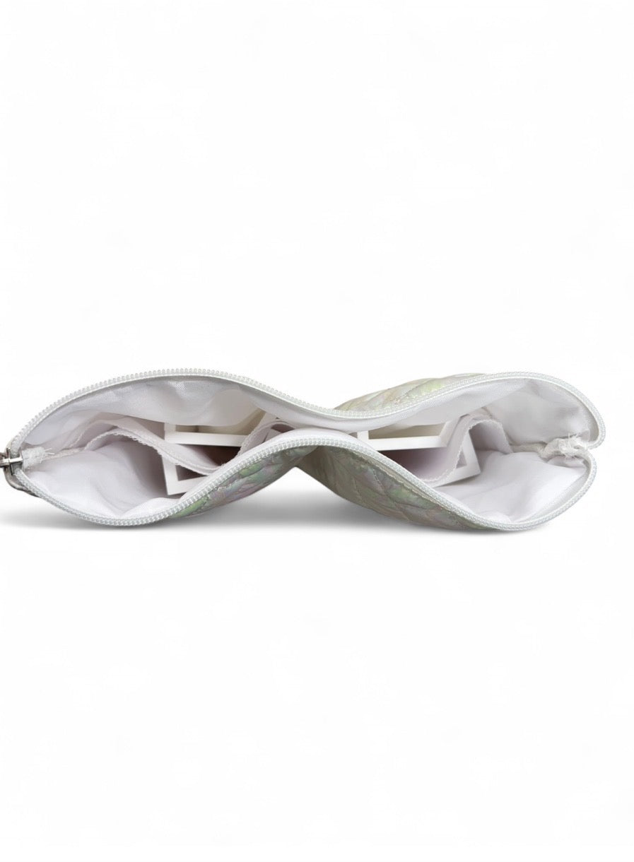 The Quilted Rack Bag - Iridescent White