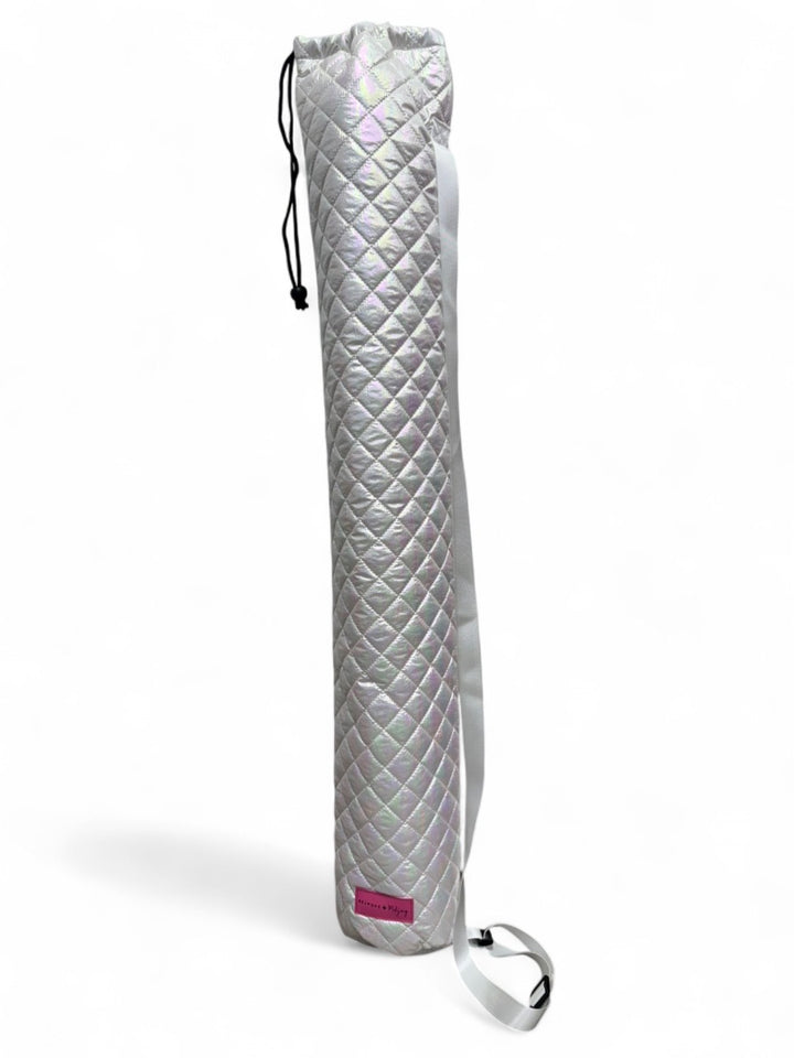 Patch Perfect Quilted Sling Bag - Iridescent White
