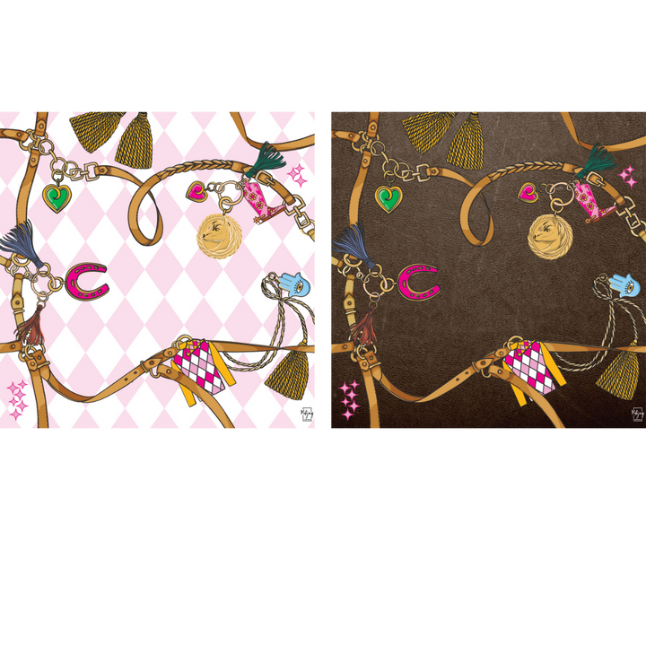 DOUBLE-SIDED MAT | Double the Fun/YEAR OF THE HORSE MAT - HARLEQUIN