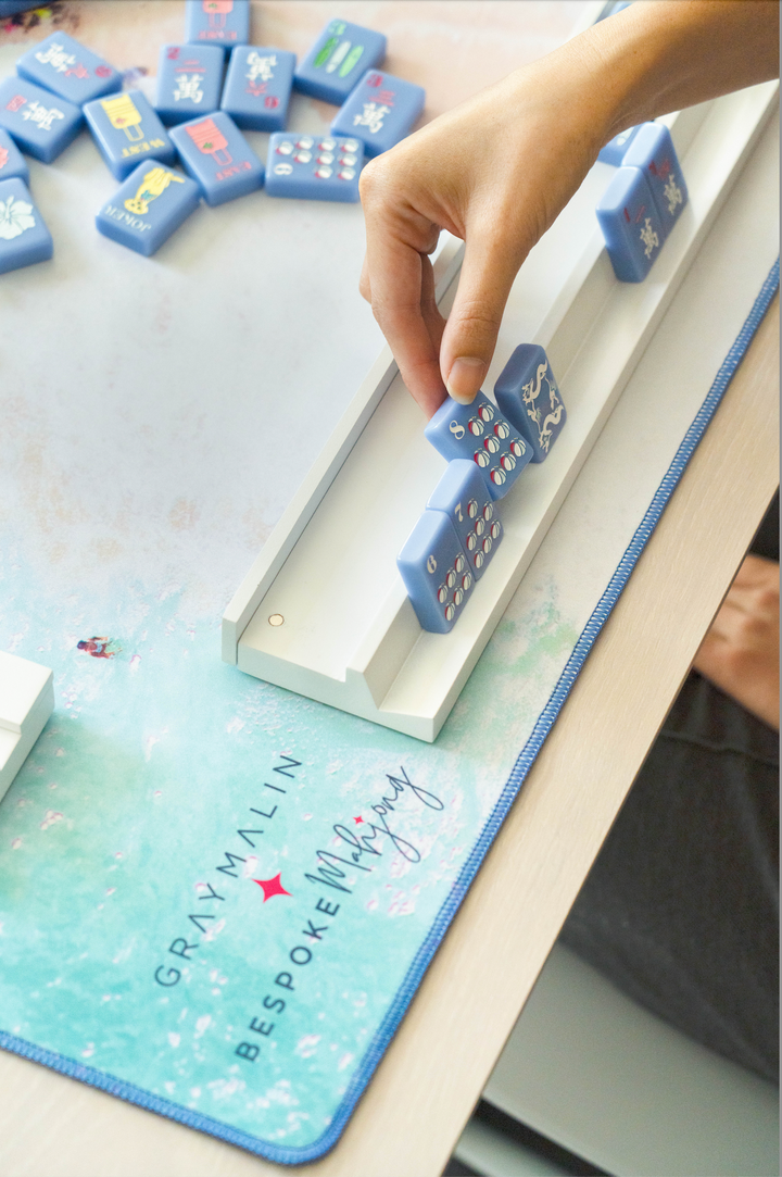 Bespoke X Gray Malin Beach Club Mahjong Tiles - CABANA BLUE