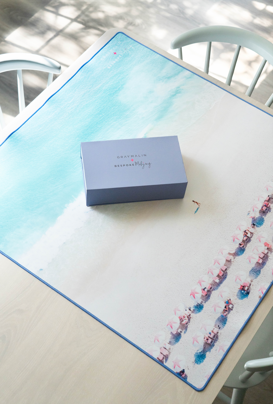 Bespoke X Gray Malin Beach Club Mahjong Tiles - OCEAN BLUE