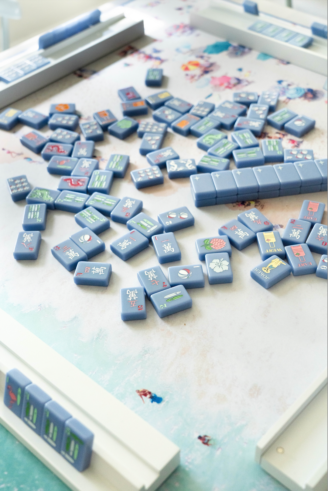 Bespoke X Gray Malin Beach Club Mahjong Tiles - CABANA BLUE