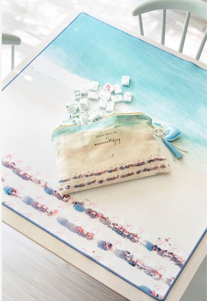 Bespoke X Gray Malin Beach Club Mahjong Tiles - CABANA BLUE