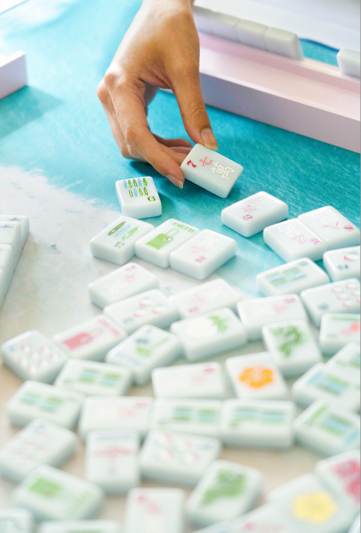 Bespoke X Gray Malin Beach Club Mahjong Tiles - OCEAN BLUE