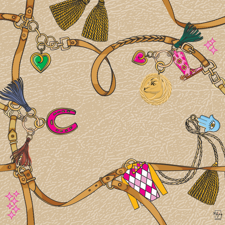 DOUBLE-SIDED MAT | Double the Fun/YEAR OF THE HORSE MAT - PLEATED