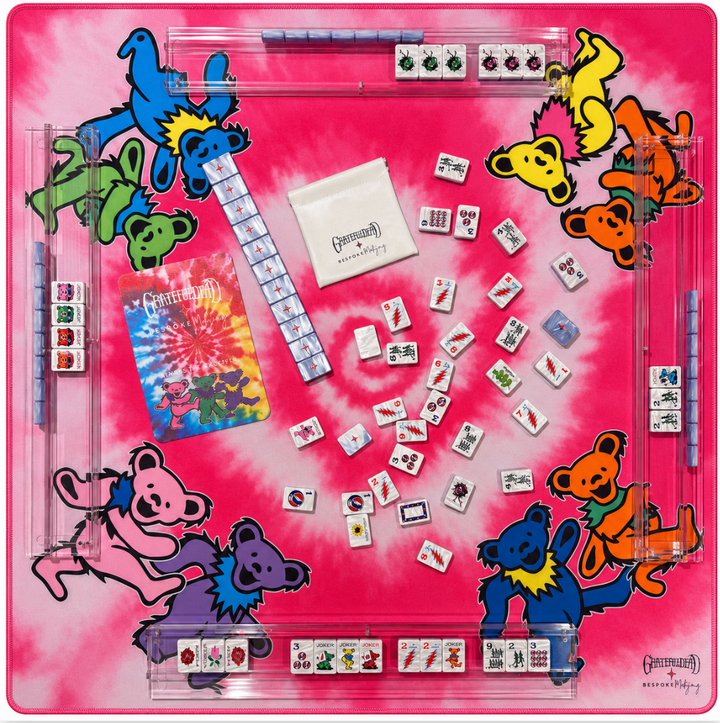 Grateful Dead x Bespoke Mahjong DOUBLE-SIDED MAT - DANCING BEARS