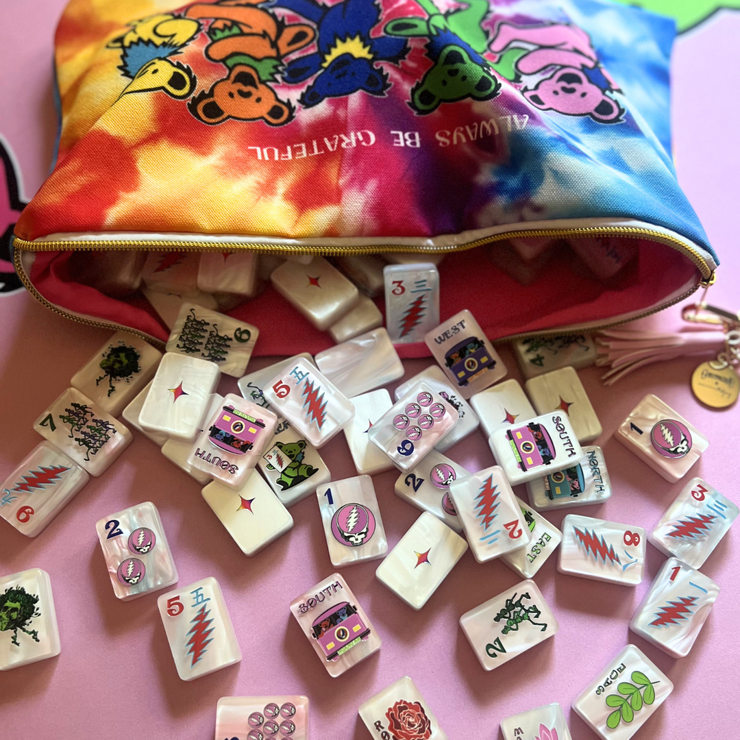 Grateful Dead x Bespoke Mahjong DOUBLE-SIDED MAT - DANCING BEARS