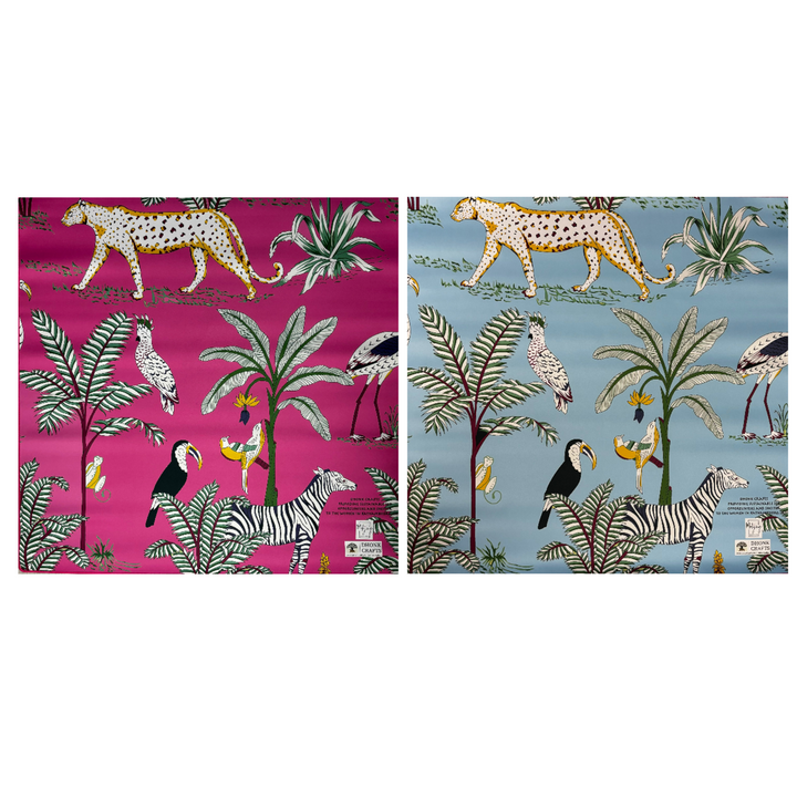 DOUBLE-SIDED MAT | Double the Fun/Dhonk & Bespoke Collab Jungle Mat - HOT PINK AND TURQUOISE